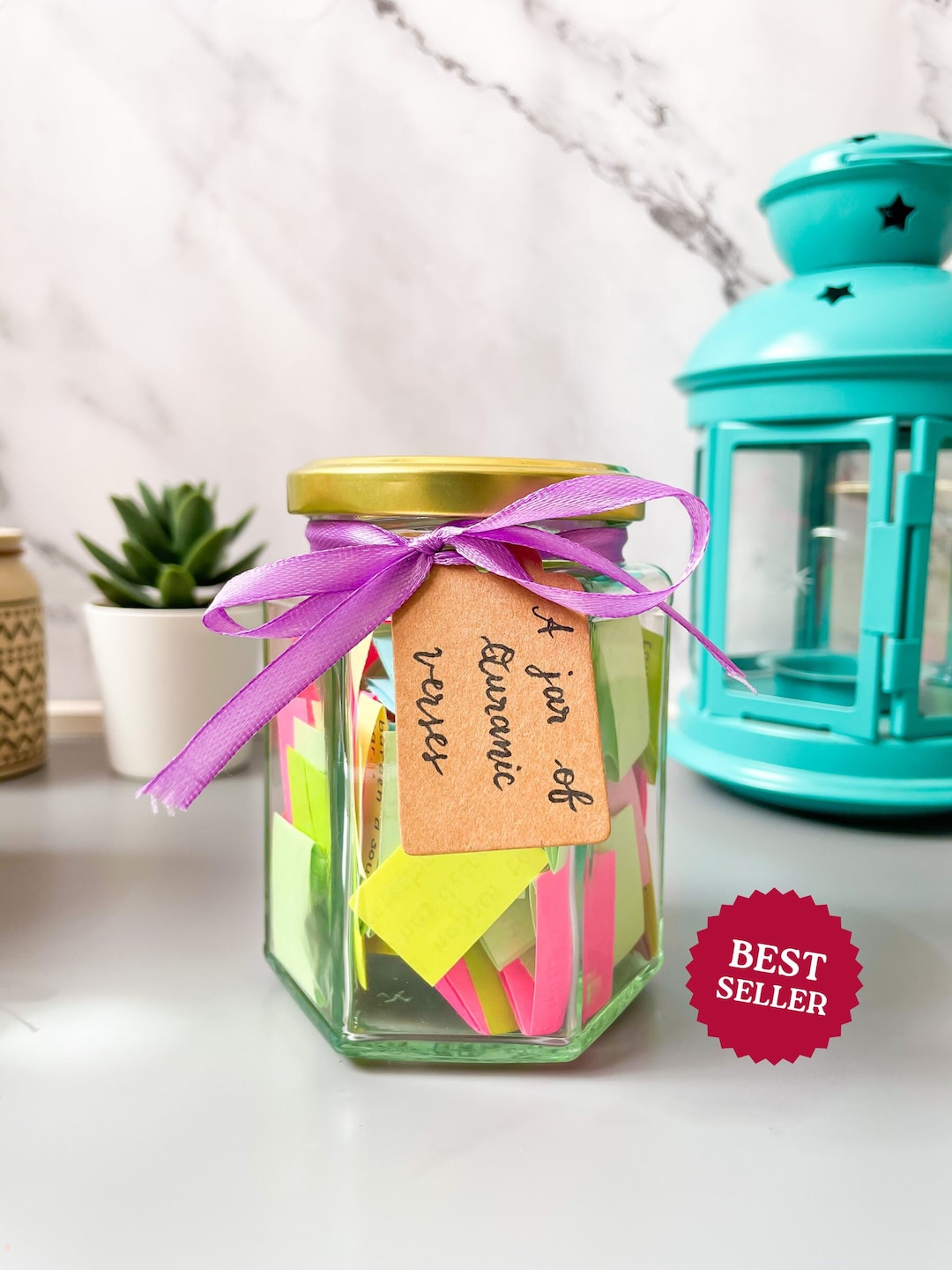 Buy Quran Verses Jar Islamic Quotes Reminders, Islamic Gifts, Nikkah Gift, Islamic Wedding Gift