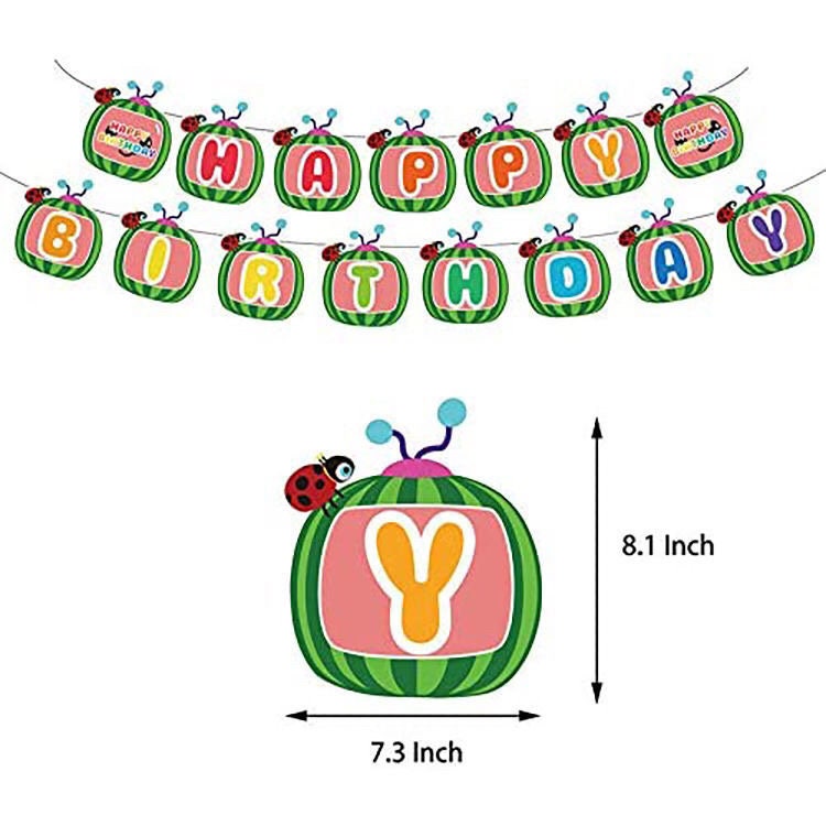 Happy Birthday Balloons Banner Cake Toppers Party Etsy UK