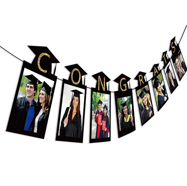Graduation Photo Frame Banner Bunting Ceremony Party Etsy UK
