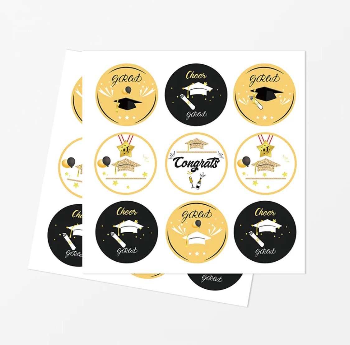 27 Graduation Sticker Labels 4cm Celebrations Party Etsy