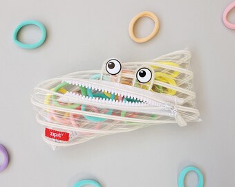 Clear Monster Pouch, Made by ZIPIT