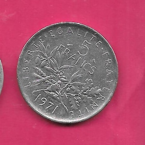 1971 5 Francs - Etsy