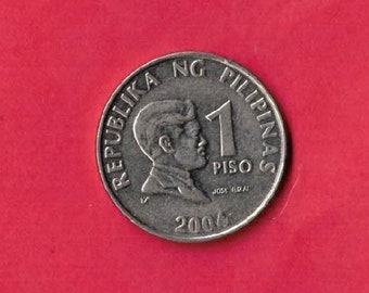 Philippines km269a 2004 uncirculated mint unc-bu large piso coin