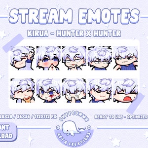Assassin/Killer [Hunter] Emotes for Twitch, Discord | Kawaii/Flow | Cute stream