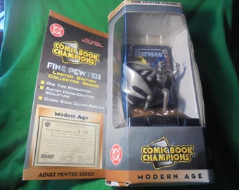 BATMAN PEWTER Comic Book Champions! 1994! MINT!!  35.00 Shipped!