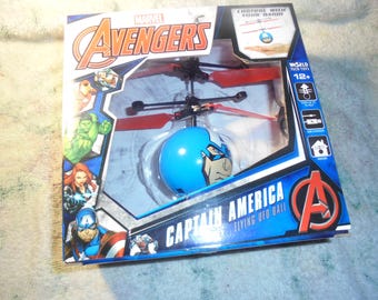 Avengers CAPTAIN AMERICA UFO Hovering Ball! New!! 22.00 Shipped!!