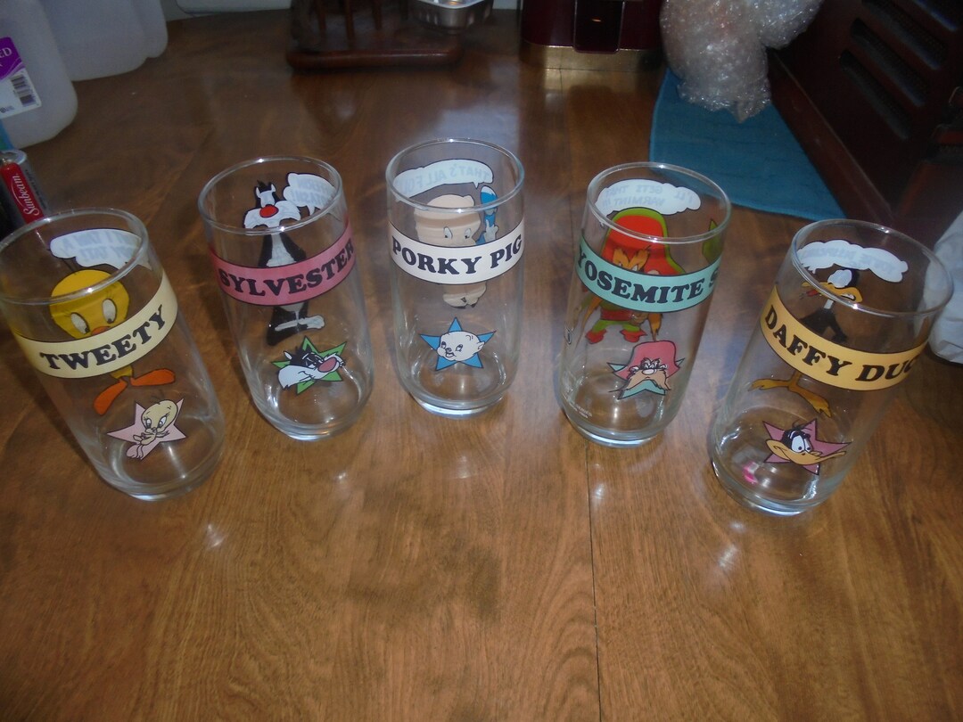 Rare 1966 Arby's WARNER BROS. Collectible GLASSES Like Brand New 50.00 ...