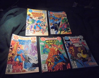80 Page Giants - WORLD'S FINEST Lot of 5 - 1982 - DC Comics! 40.00! 50.00/Guide!