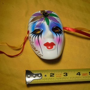 New Orleans Ceramic Decorative Mardi Gras Painted Mask!  23.00 Shipped!
