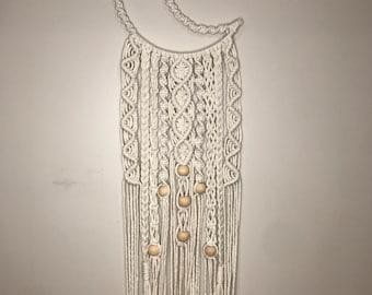 Macrame Moon Wall Hanging