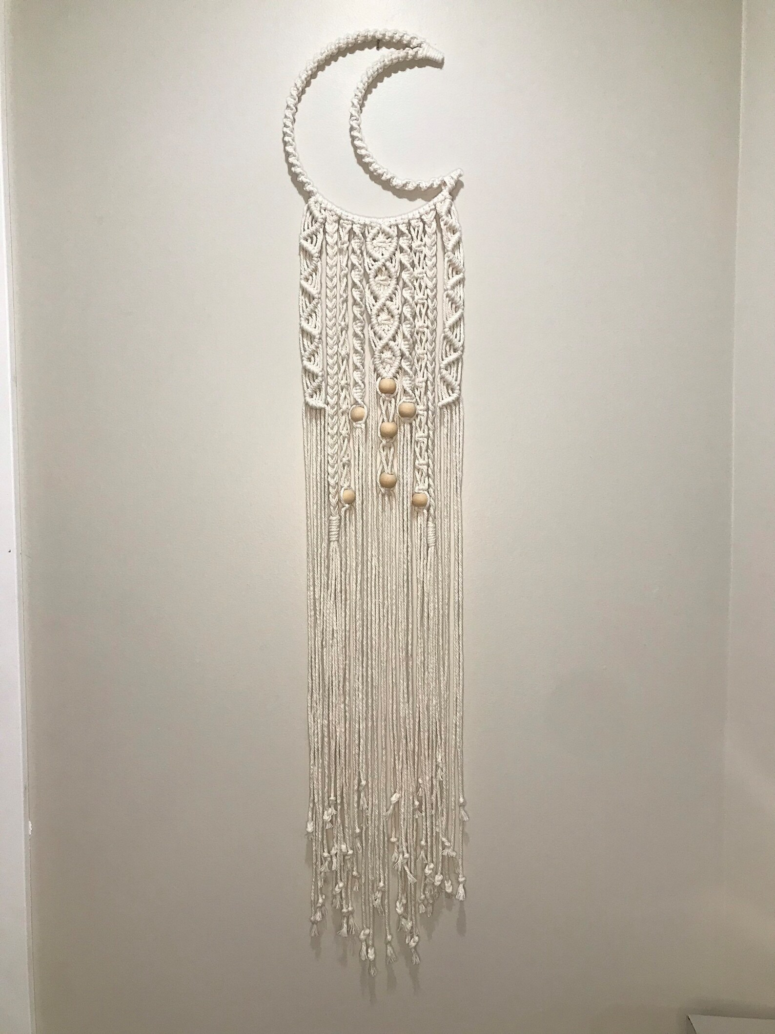 Macrame Moon Wall Hanging Etsy