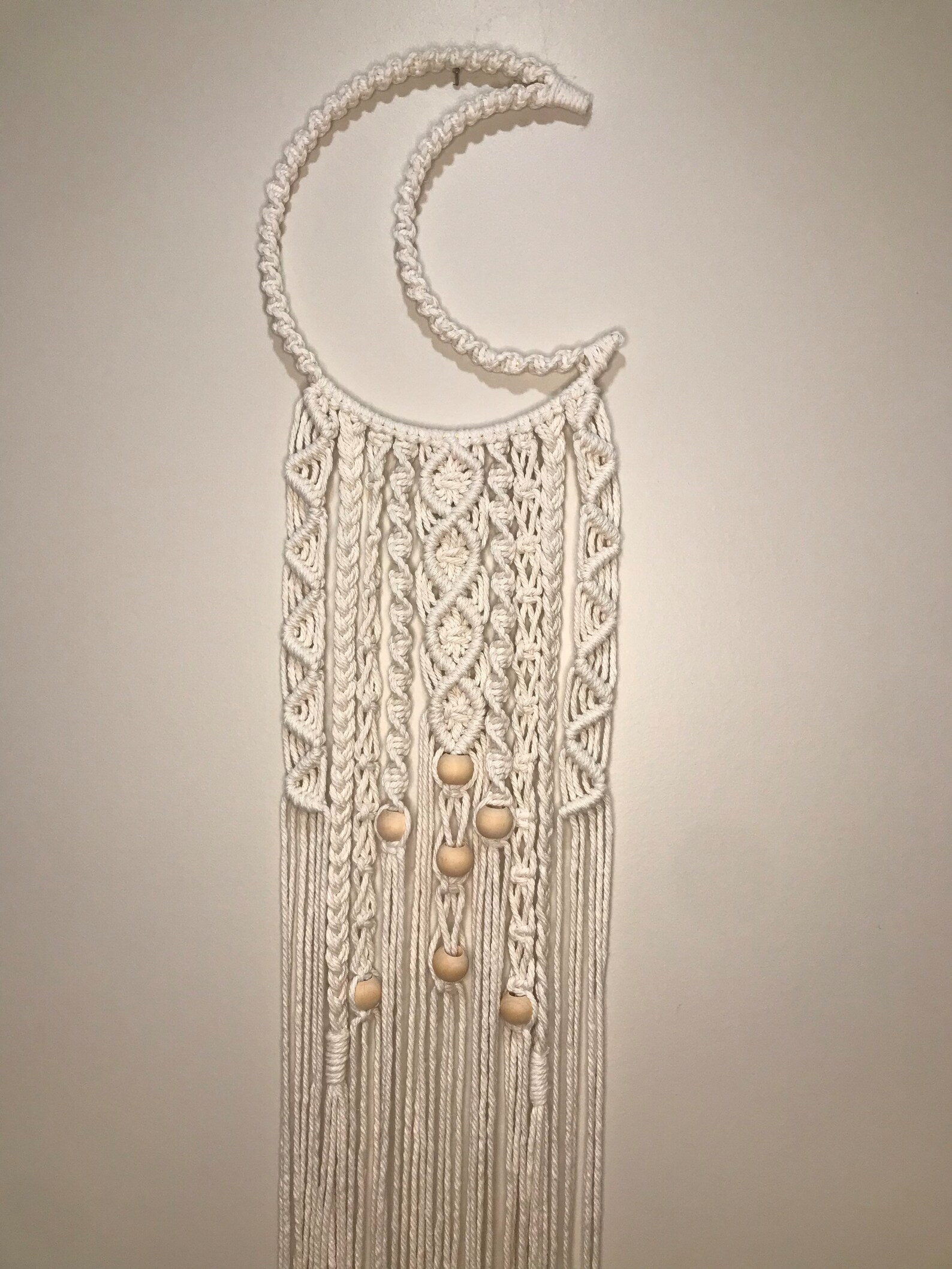 Macrame Moon Wall Hanging Etsy