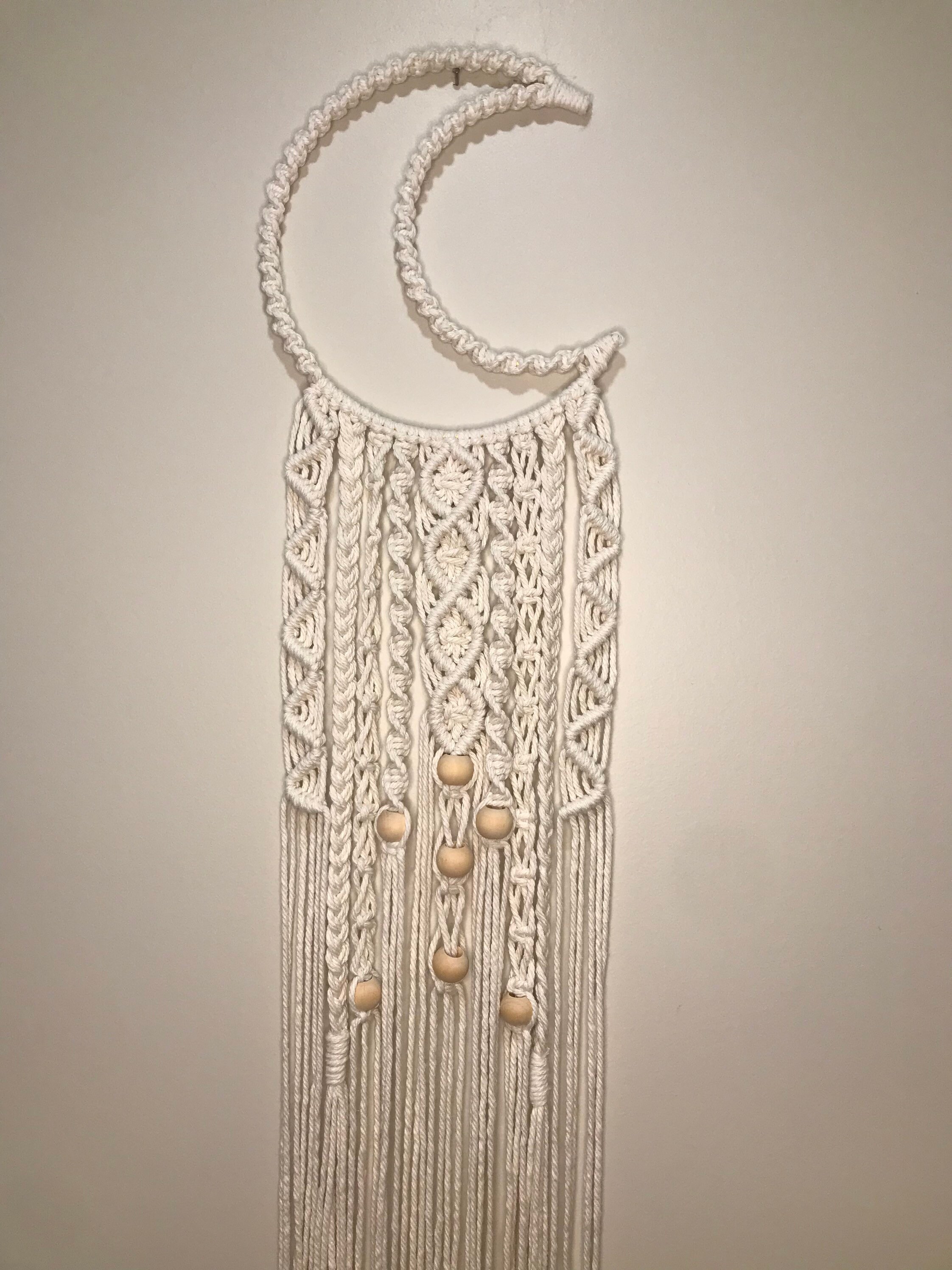 Macrame Moon Wall Hanging Etsy