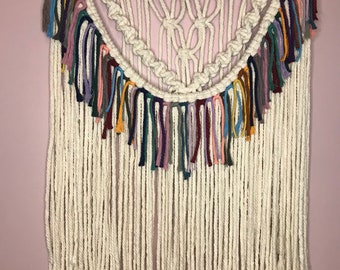 Rainbow Fringe Macrame muur opknoping