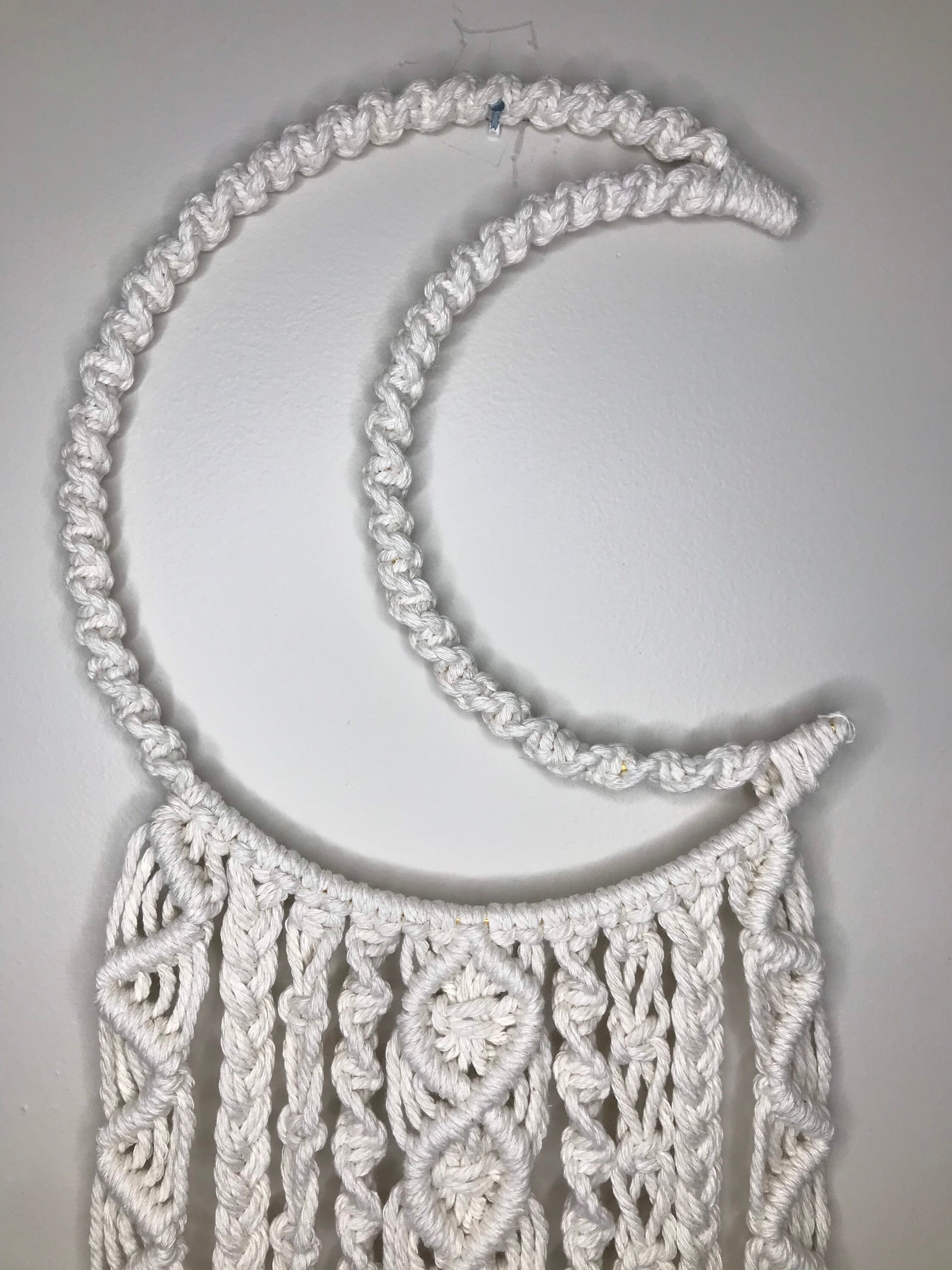 Macrame Moon Wall Hanging - Etsy