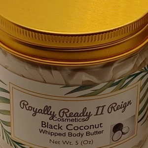 Black Coconut Whipped Body Butter  lotion | Shea body butter | natural body butter | organic body butter | lotion