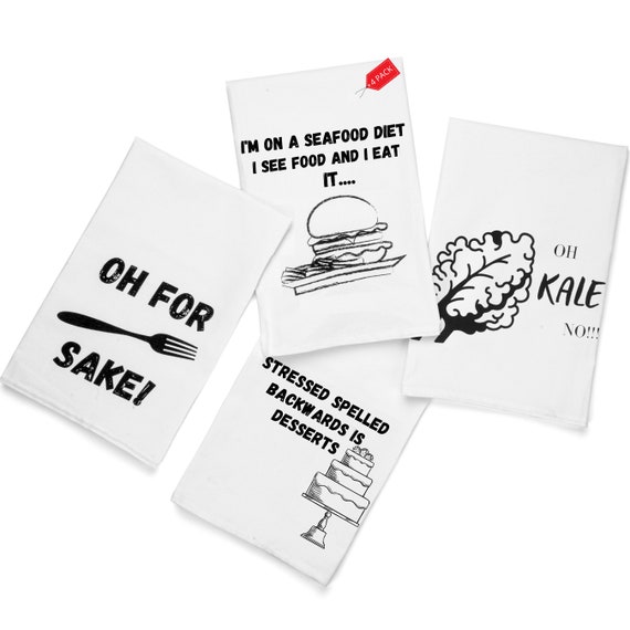 Funny Kitchen Towels, Cute Decorative Dish Towels Sets, Absorbent