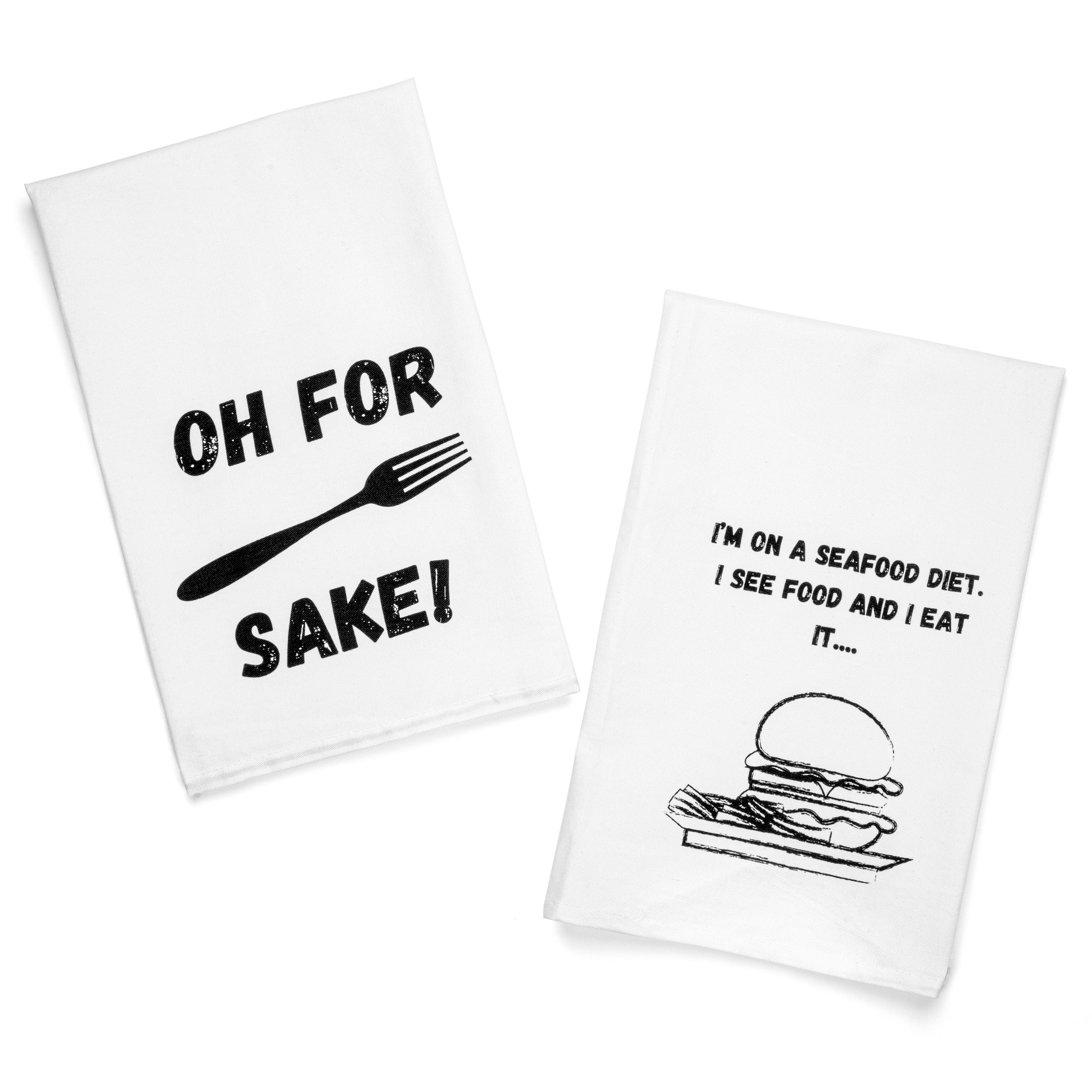 DYJYBMY Küchentuch „Gießen Sie Etwas Zucker Auf Mich“ – Lustiges Geschenk, 100% Baumwolle, Saugfähig, 40,6x61 Cm