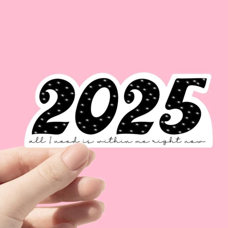 2025 New Year Stickers Etsy