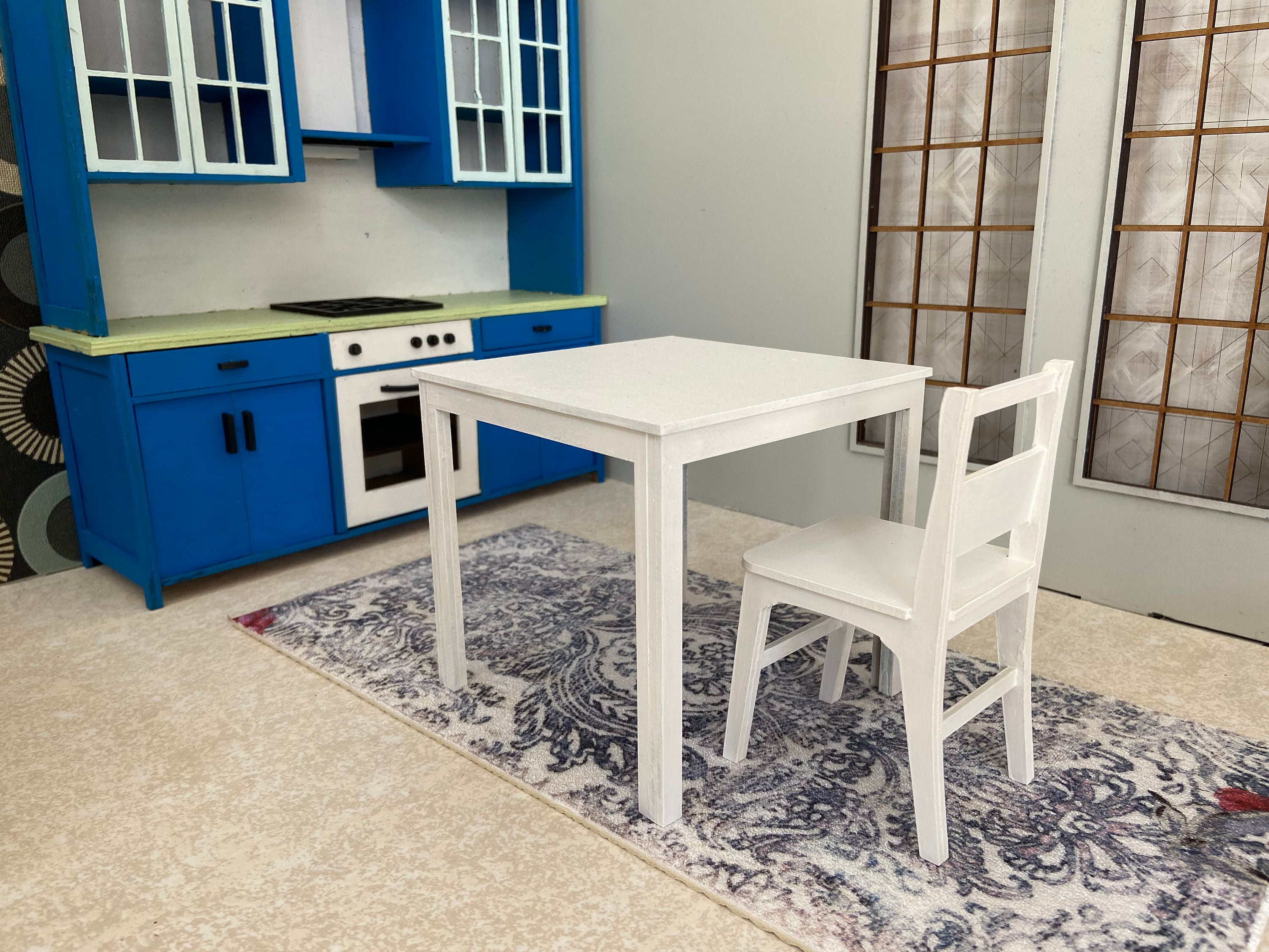 Chair for dolls 1/6 dollhouse - doll furniture - 1:6 scale chairs for doll