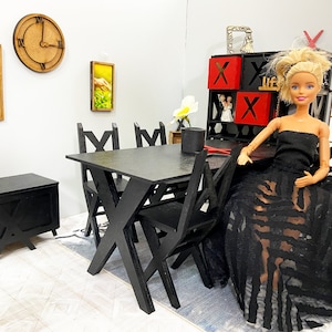 Möbel-Set für Puppen 1/6. Puppenhaus Möbel für Doll