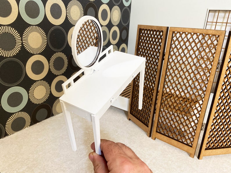 16 Doll Dressing Table. Barbie Vanity Miniature Dressing Etsy