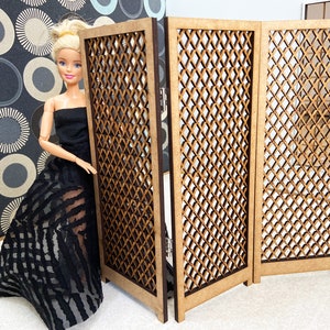 Screen for dolls 1/6 dollhouse furniture,  1:6  furniture,FR,  Integrity toys, blythe, bjd