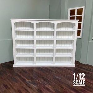 1/12 Scale Mini Bookcase / Mini Books / Bookcase / Miniatures / Doll House Furniture - Large Bookcase