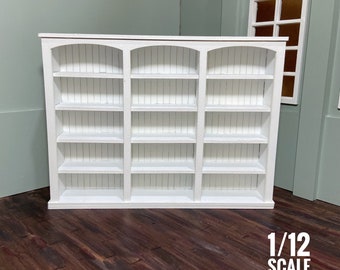 1/12 Scale Mini Bookcase / Mini Books / Bookcase / Miniatures / Doll House Furniture - Large Bookcase