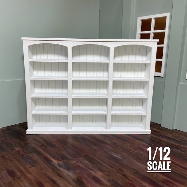 1/12 Scale Mini Bookcase / Mini Books / Bookcase / Miniatures / Doll House Furniture - Large Bookcase