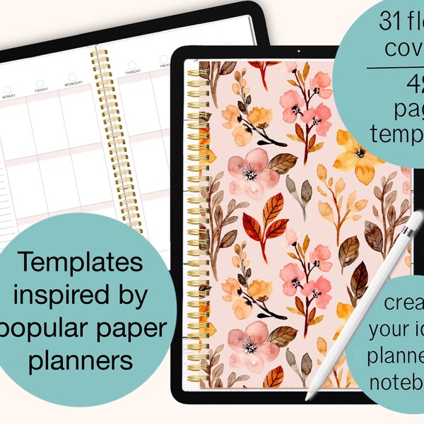 Digital Planner Builder - Hobo, HP, EC Planner Templates and More - Create Your Perfect Digital Planner, Journal, Notebook