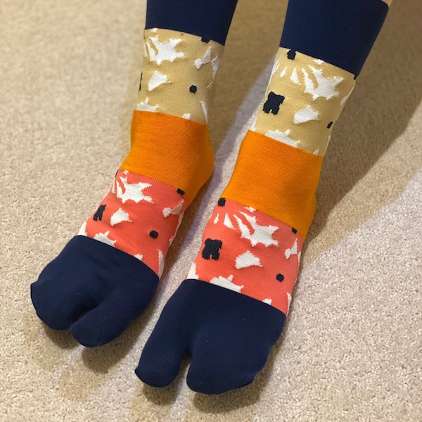 Tabi Socks| Japanese Style Socks | Unisex two Toe Socks | FlipFlop Socks