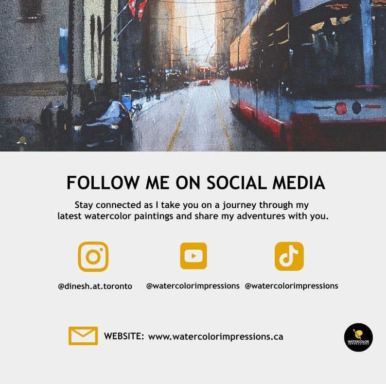 King Street Toronto Painting // Fine Art Print of Painting by Toronto