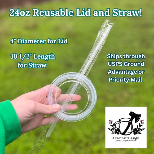 Replacement Lid and Straw For 24oz. Cups