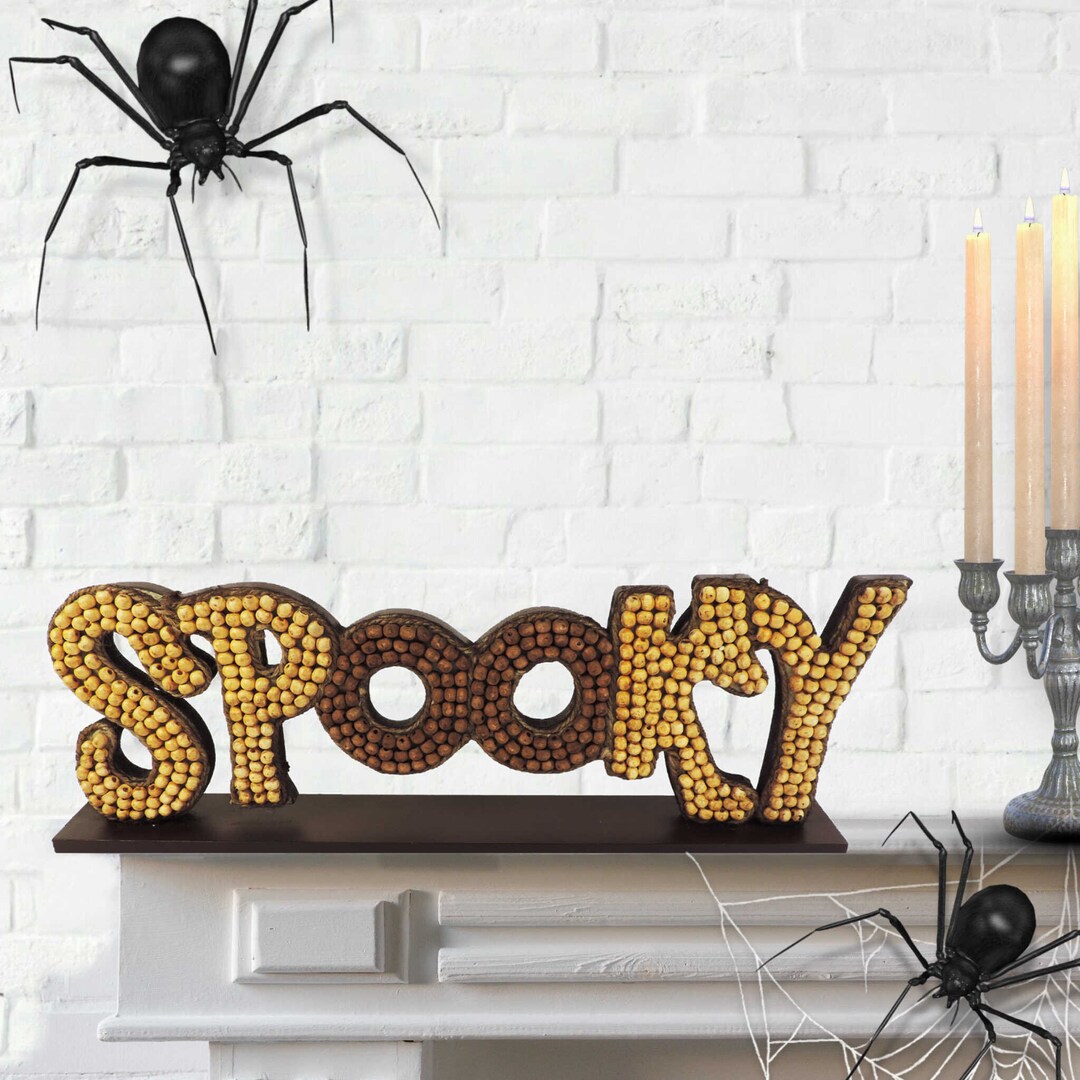Halloween Standing Greetings Old Lady Decoration with Weird Sound and Spooky Phrases