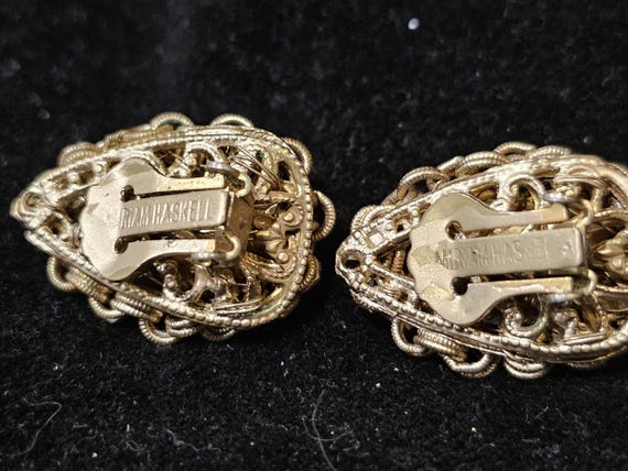 MIRIAM HASKELL Vintage Signed Chain & Agate Marbe… - image 9