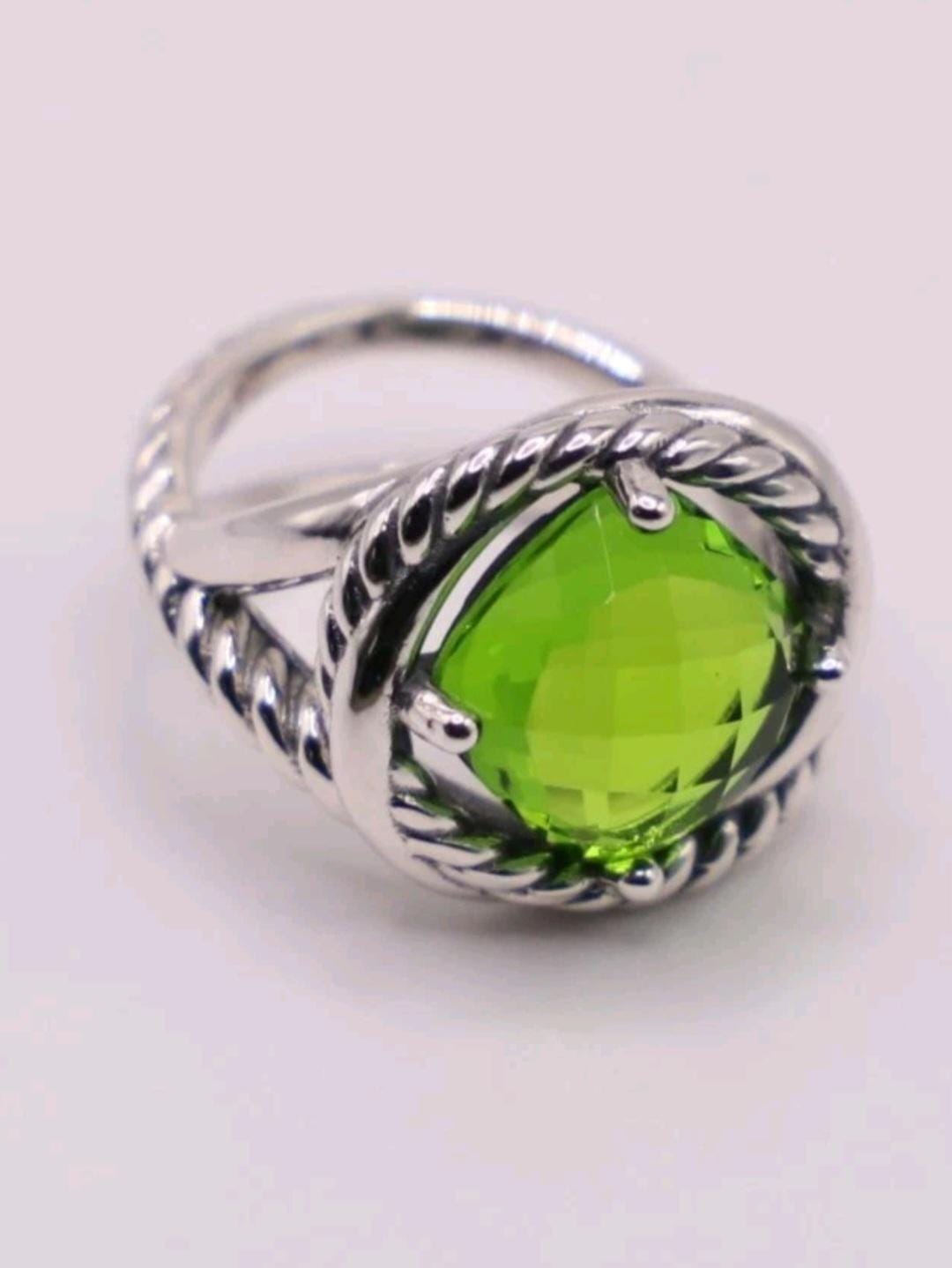 David Yurman Peridot Ring - Etsy