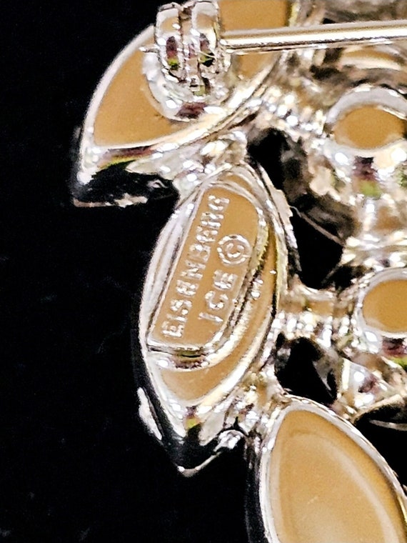 Eisenberg Ice Vintage Clear Crystal Rhinestone Brooch/pin