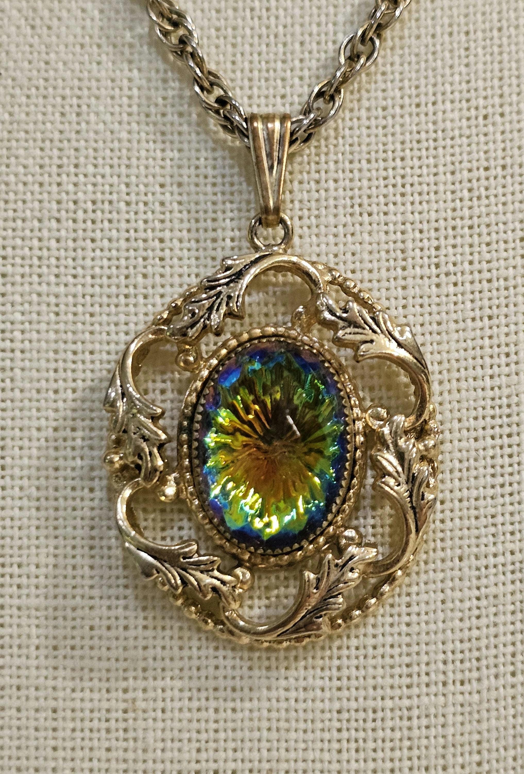 ★VINTAGE HOLLYWOOD★ Ornament Drop Necklace il_fullxfull.3589426552_bwf3.jpg