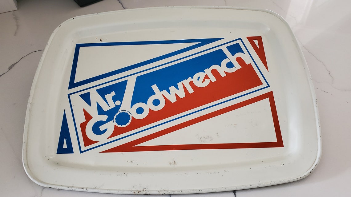 Vintage Mr Goodwrench Auto Service Metal Advertising Tray Etsy