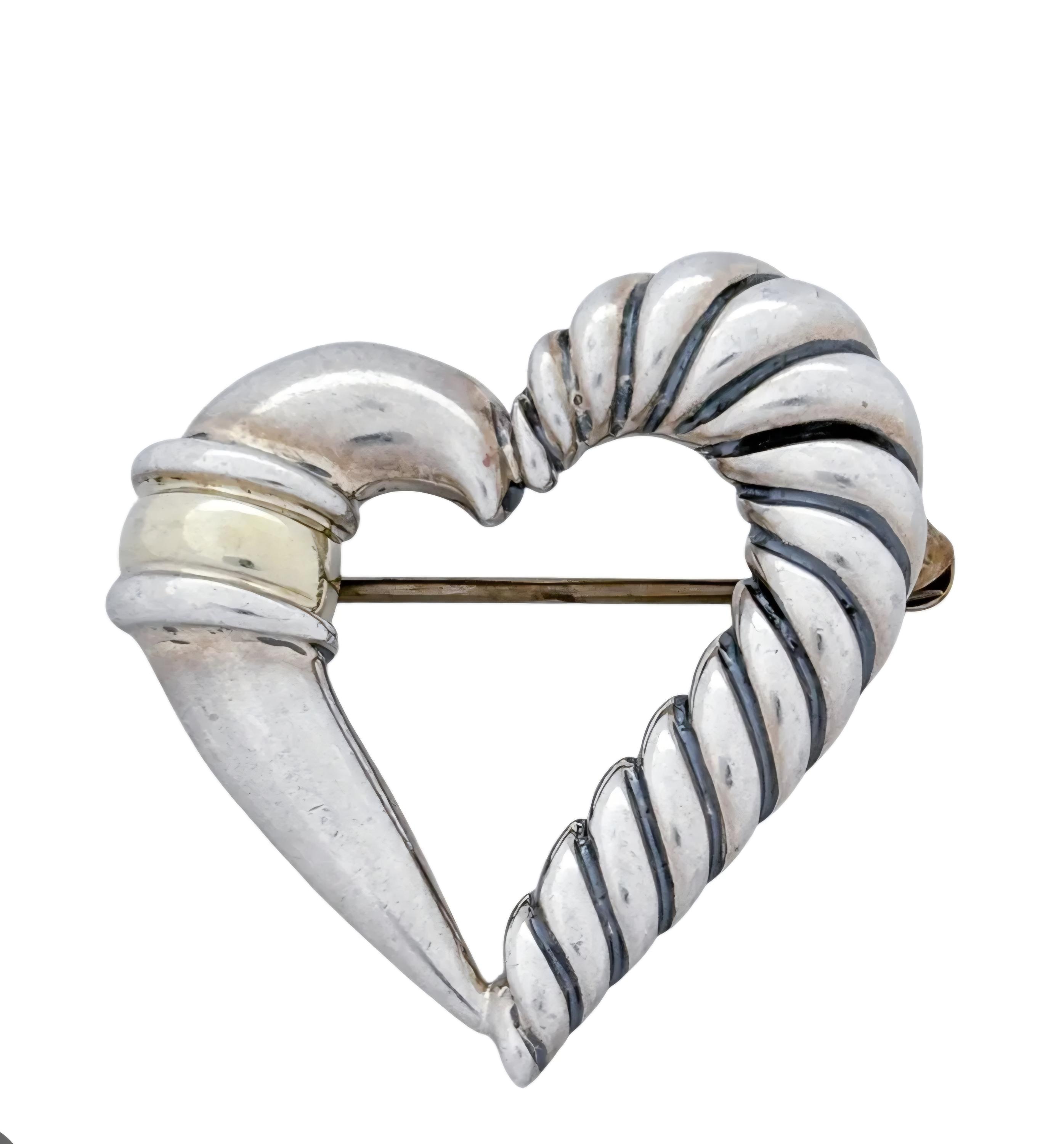 Vintage Heart Pin - Etsy display picture 1