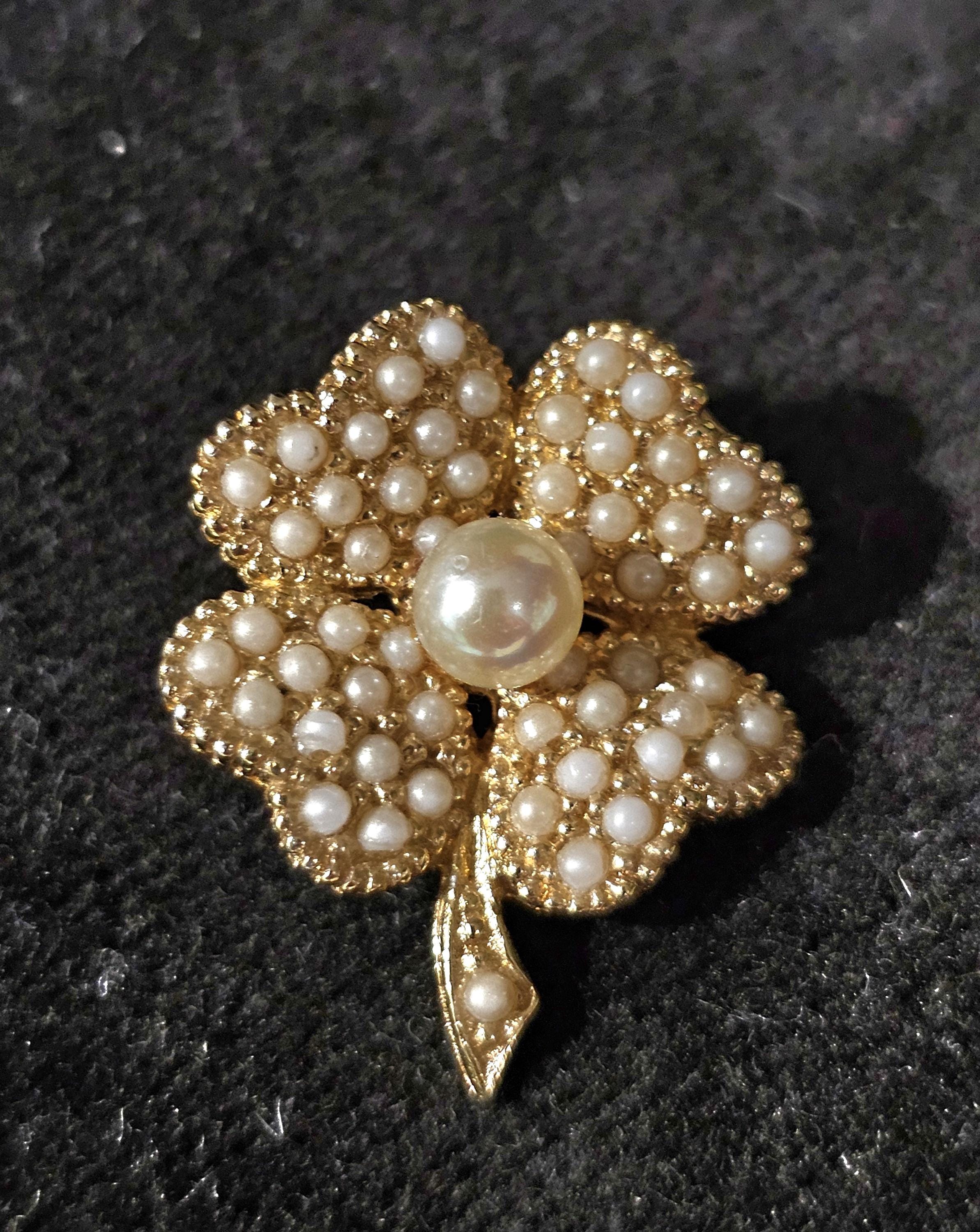 Ciner Pearl Pin - Etsy