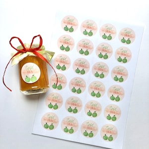24 stickers applesauce labels
