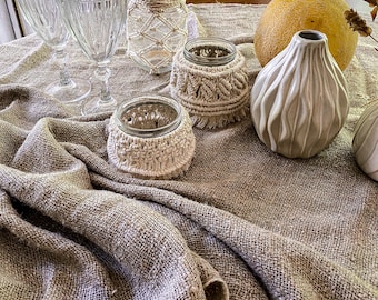 Candle holder. Wedding decoration. Boho wedding. Candle decoration. Macrame jars. Macrame wedding. Macrame party. Boho birthday party.