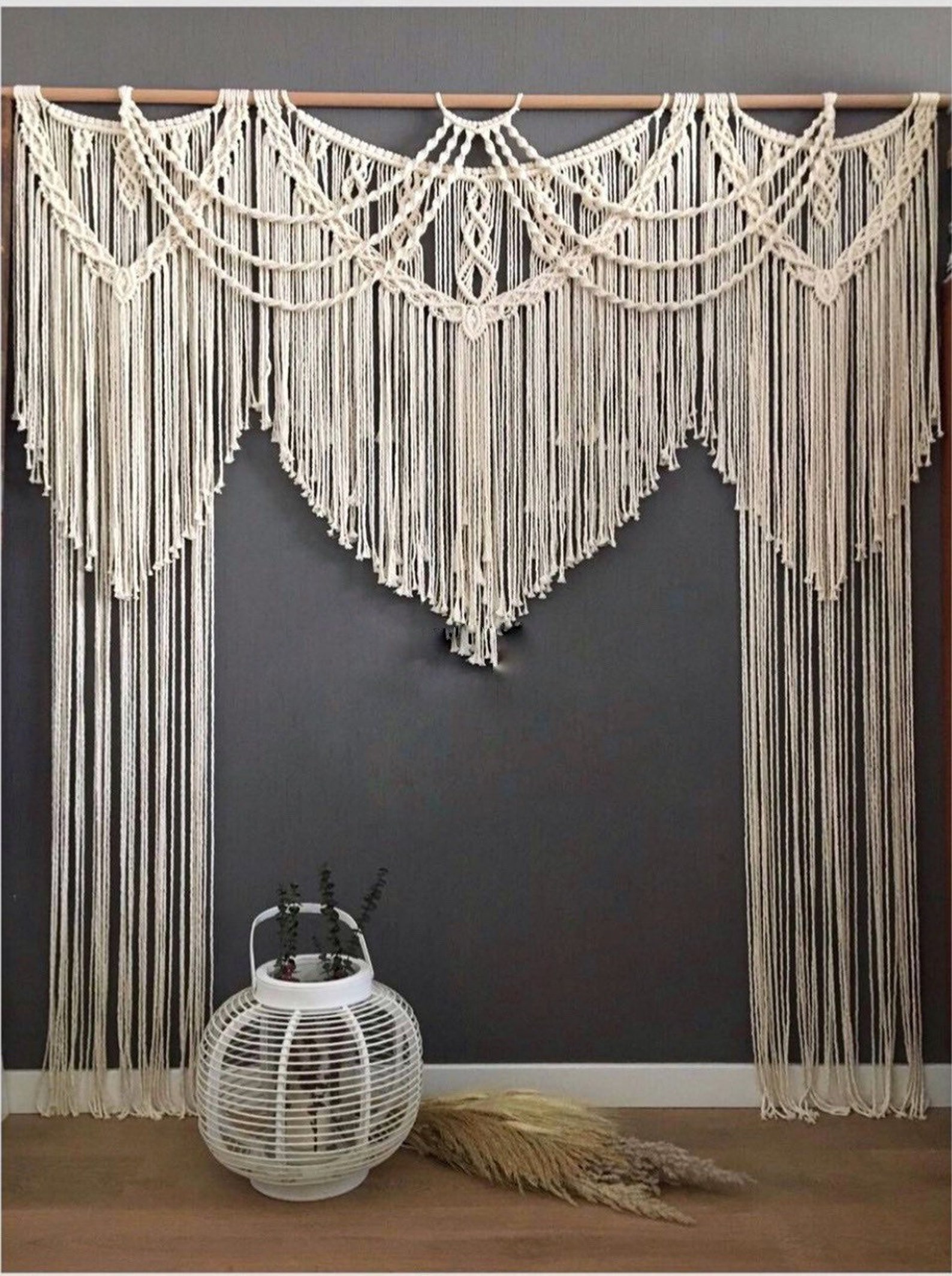 Kiido Large Macrame Fond de Mariée (71 « L x 79 » Liban