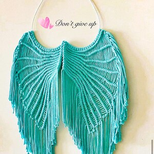 Macrame Wings. Macrame Angel Wings. Large Macrame Angel Wings Wall Handing. Macrame Wall Handing. Home Decor. Christmas Angel Wings.