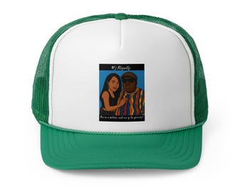 Gorra de camionero retro, gorra de estilo vintage, recuerdos de hip hop, gorra informal, regalo único para amantes de la música.
