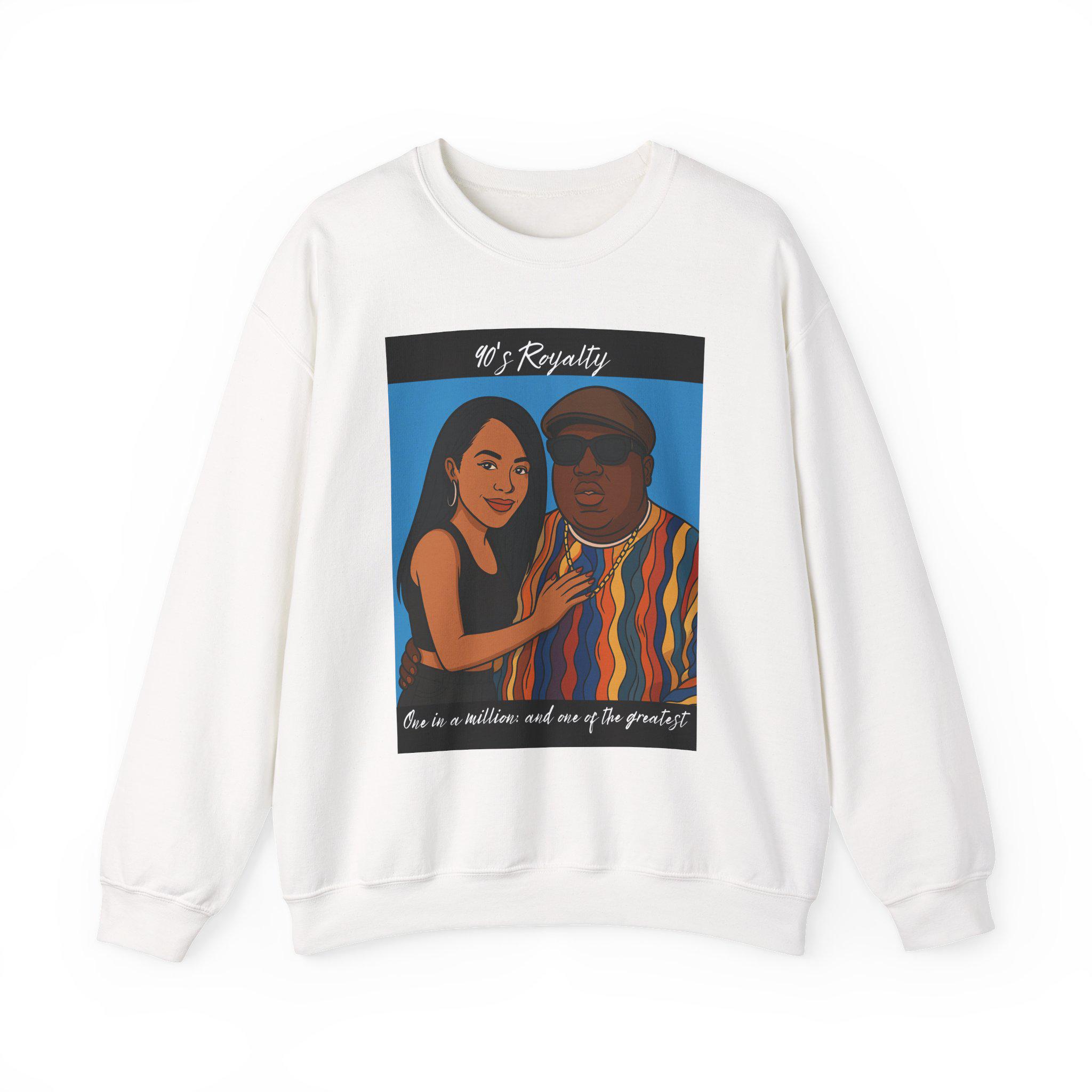 Sudadera unisex de cuello redondo de mezcla pesada de los 90: sudadera con gráfico personalizado, ropa informal cómoda, regalo para ella, moda acogedora