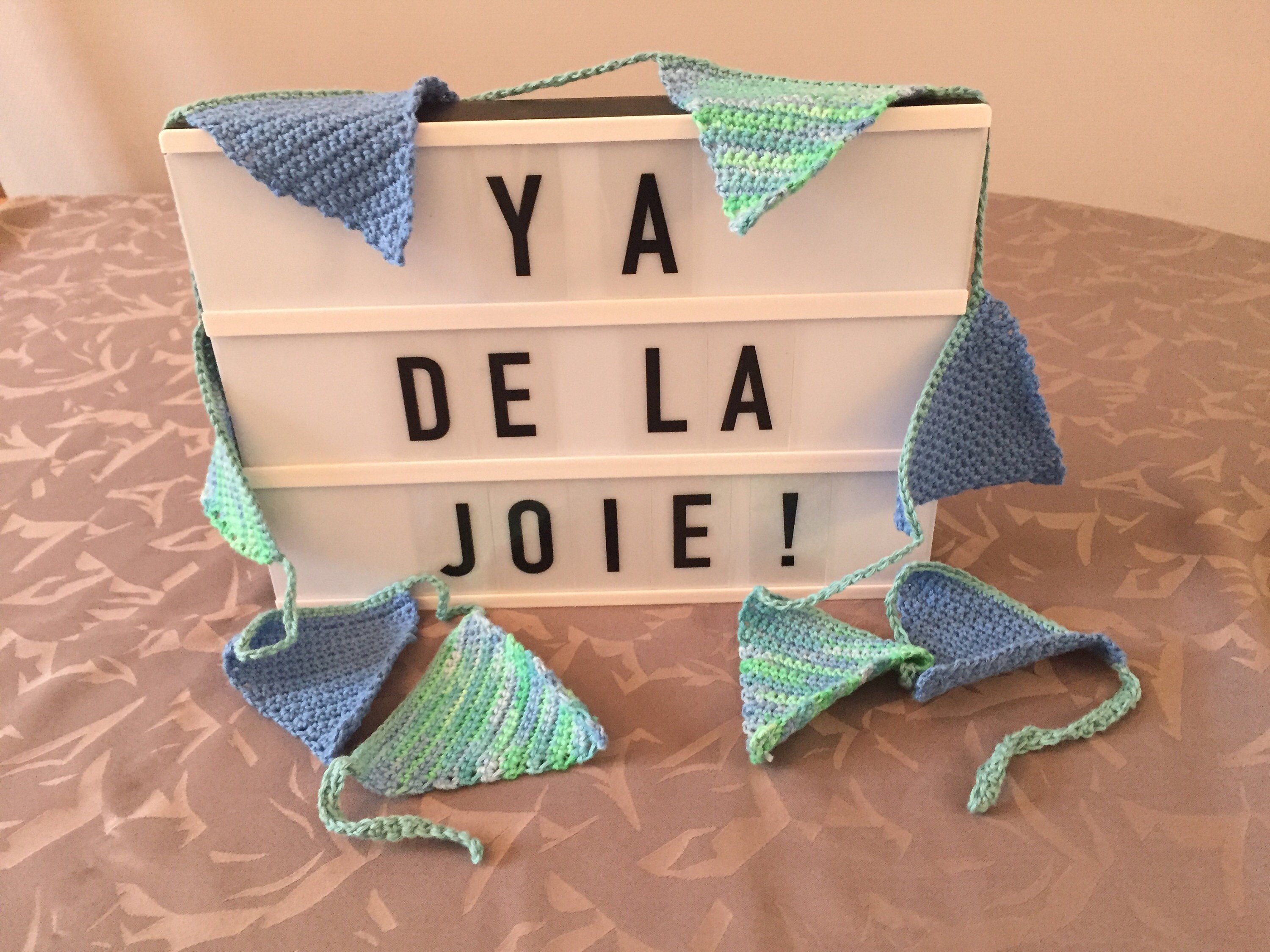 Guirlande de Fanions Au Crochet