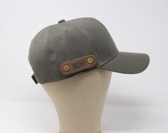 Knock on Wood Hat: Dark Green w/  w/ African Wenge